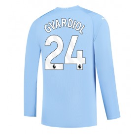 Manchester City Josko Gvardiol #24 Hemmakläder 2023-24 Långärmad